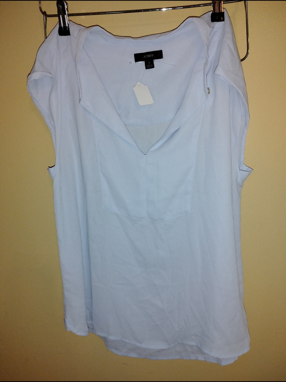 J. Crew Pale Blue V-Neck Sleeveless Camisole